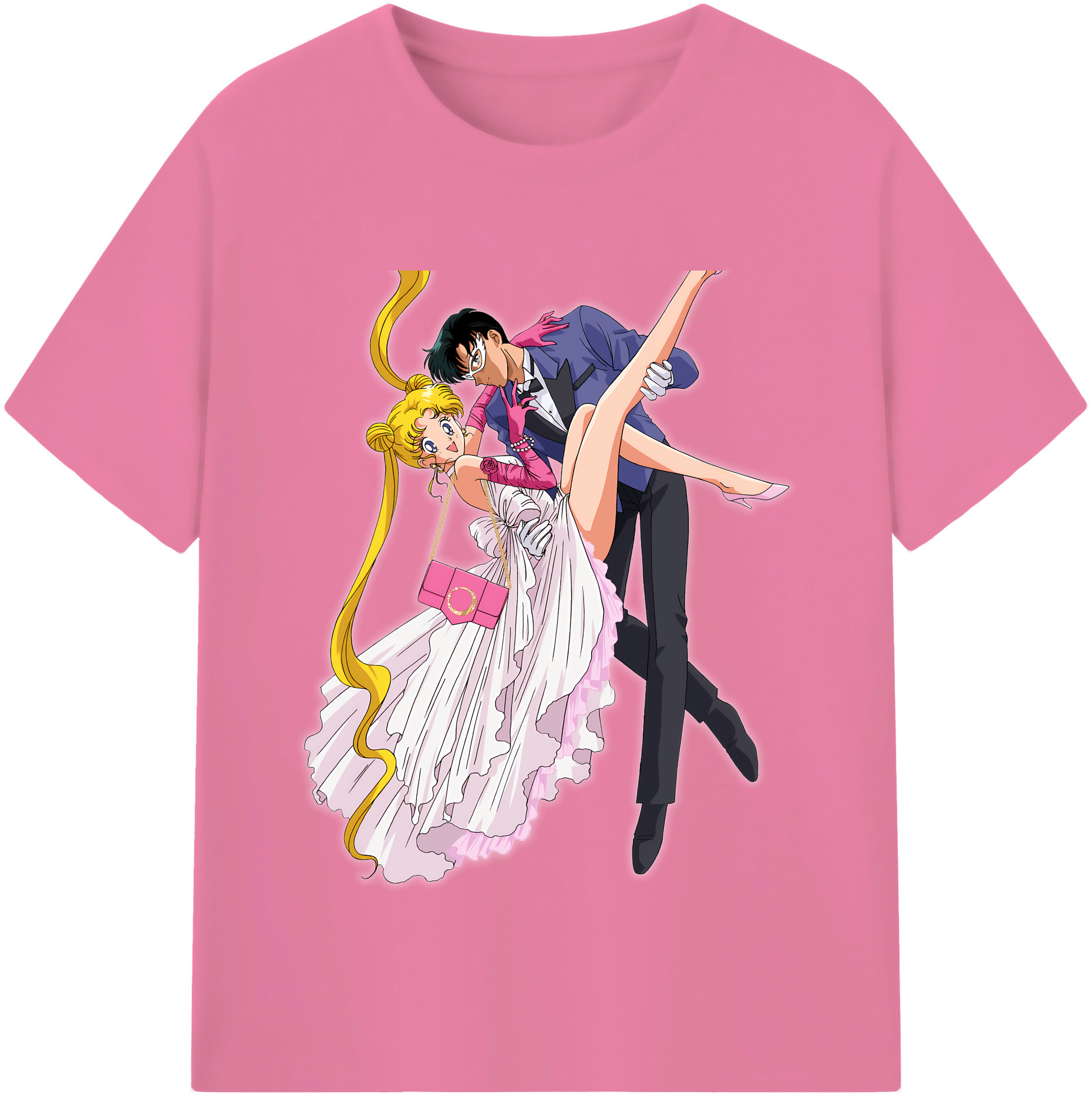 （画像用） 美少女戦士セーラームーン 愛野 美奈子 あいの みなこ Sailor Moon Aino Minako 綿100％半袖Tシャツ（フロントプリント）